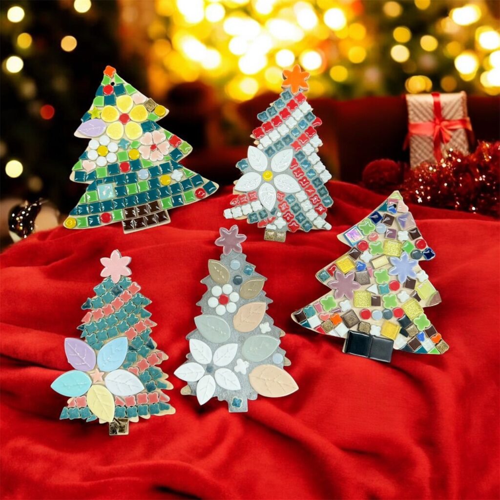 タイルアートでクリスマス